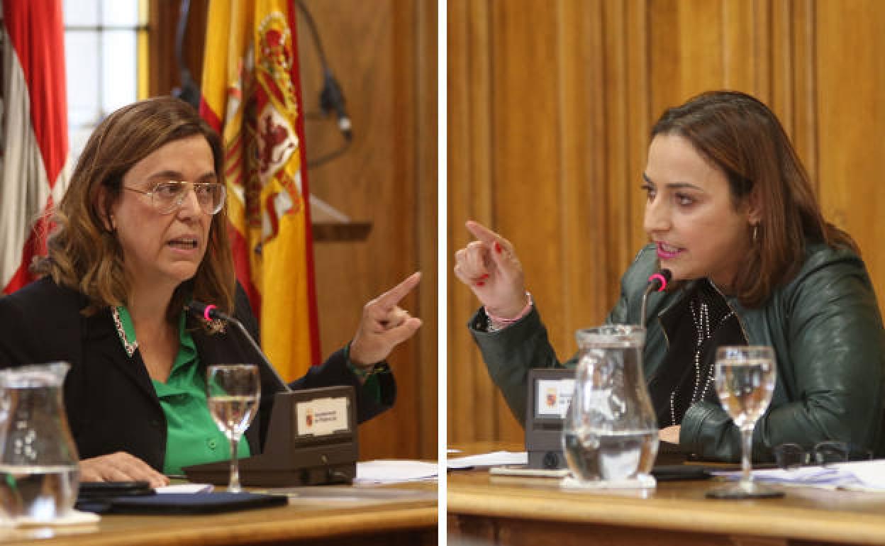 Ángeles Armisén y Miriam Andrés.