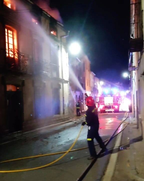 Incendio en Fuenterrebollo.