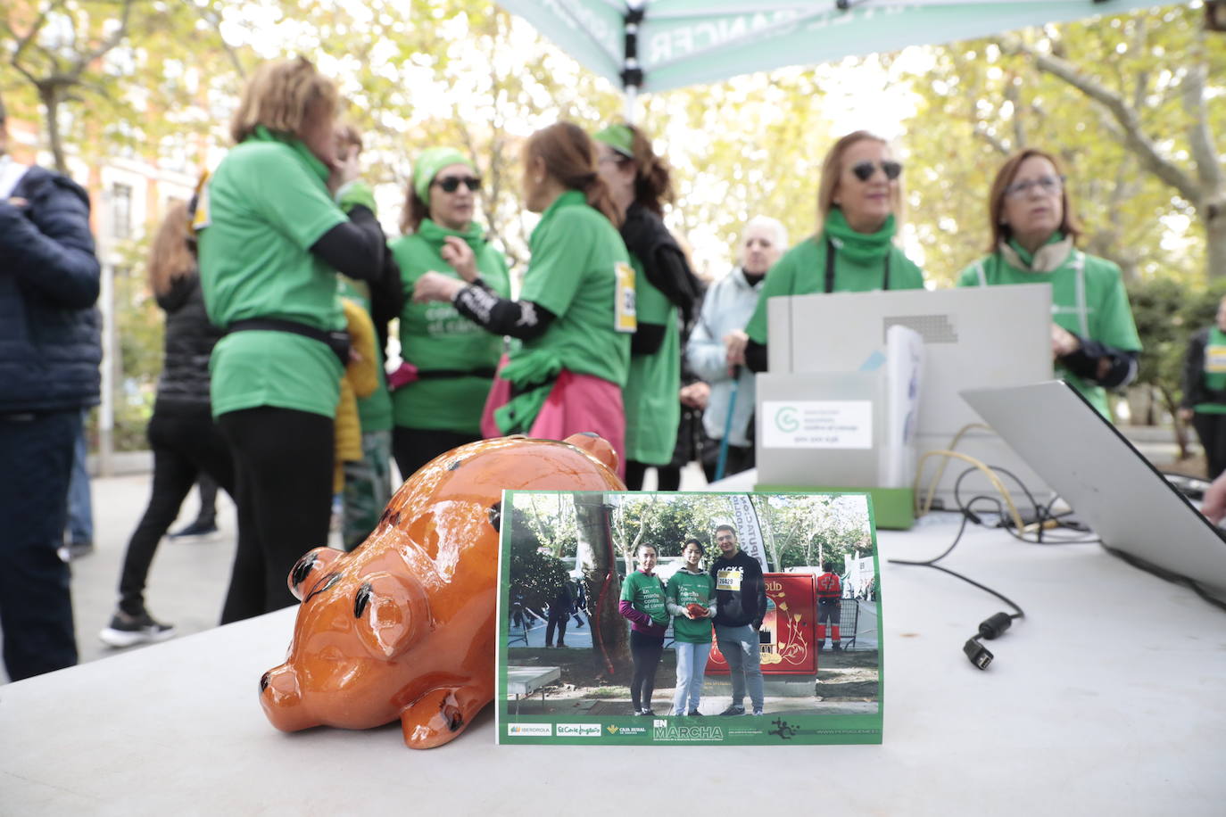 Fotos: La marcha contra el cáncer llena Valladolid de verde