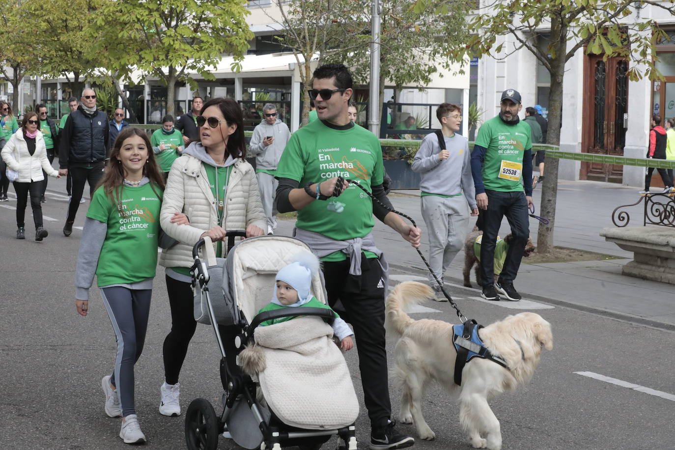 Fotos: La marcha contra el cáncer llena Valladolid de verde