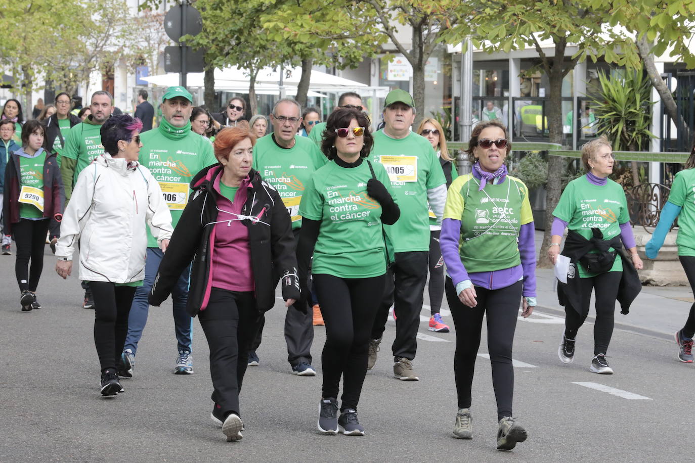 Fotos: La marcha contra el cáncer llena Valladolid de verde