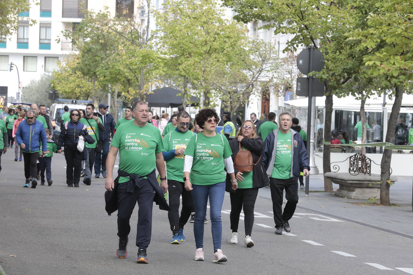 Fotos: La marcha contra el cáncer llena Valladolid de verde