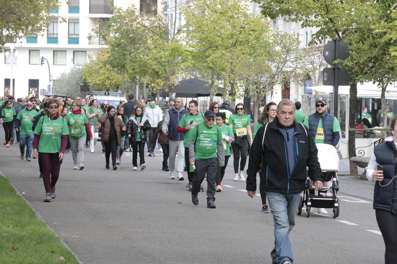 Fotos: La marcha contra el cáncer llena Valladolid de verde