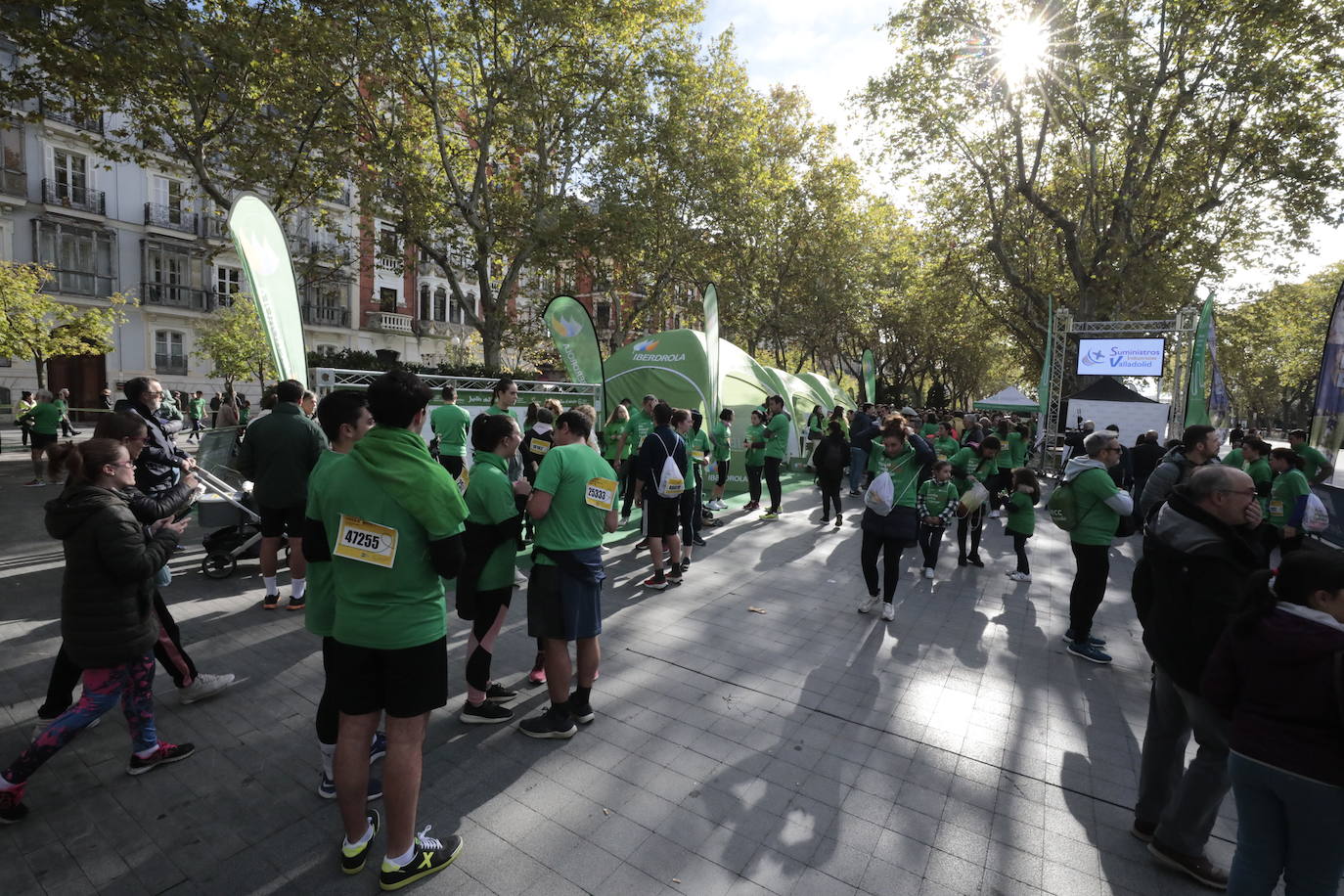 Fotos: La marcha contra el cáncer llena Valladolid de verde