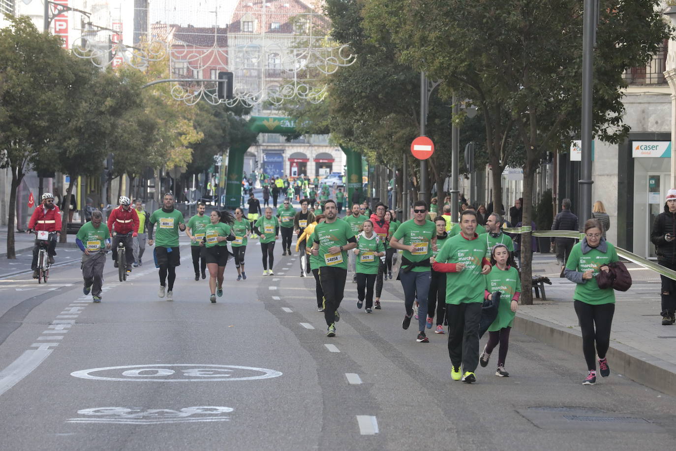 Fotos: La marcha contra el cáncer llena Valladolid de verde