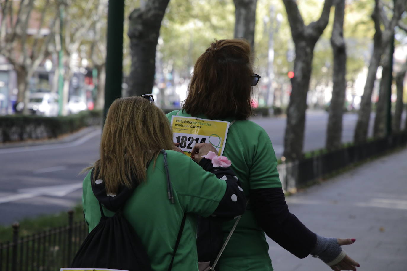 Fotos: La marcha contra el cáncer llena Valladolid de verde