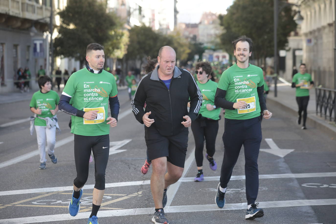 Fotos: La marcha contra el cáncer llena Valladolid de verde