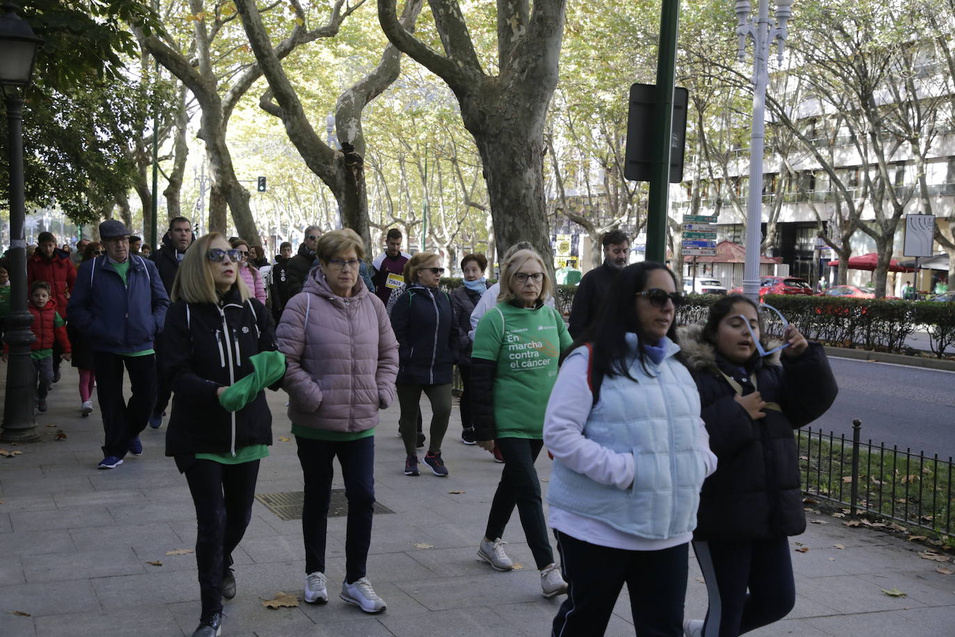 Fotos: La marcha contra el cáncer llena Valladolid de verde