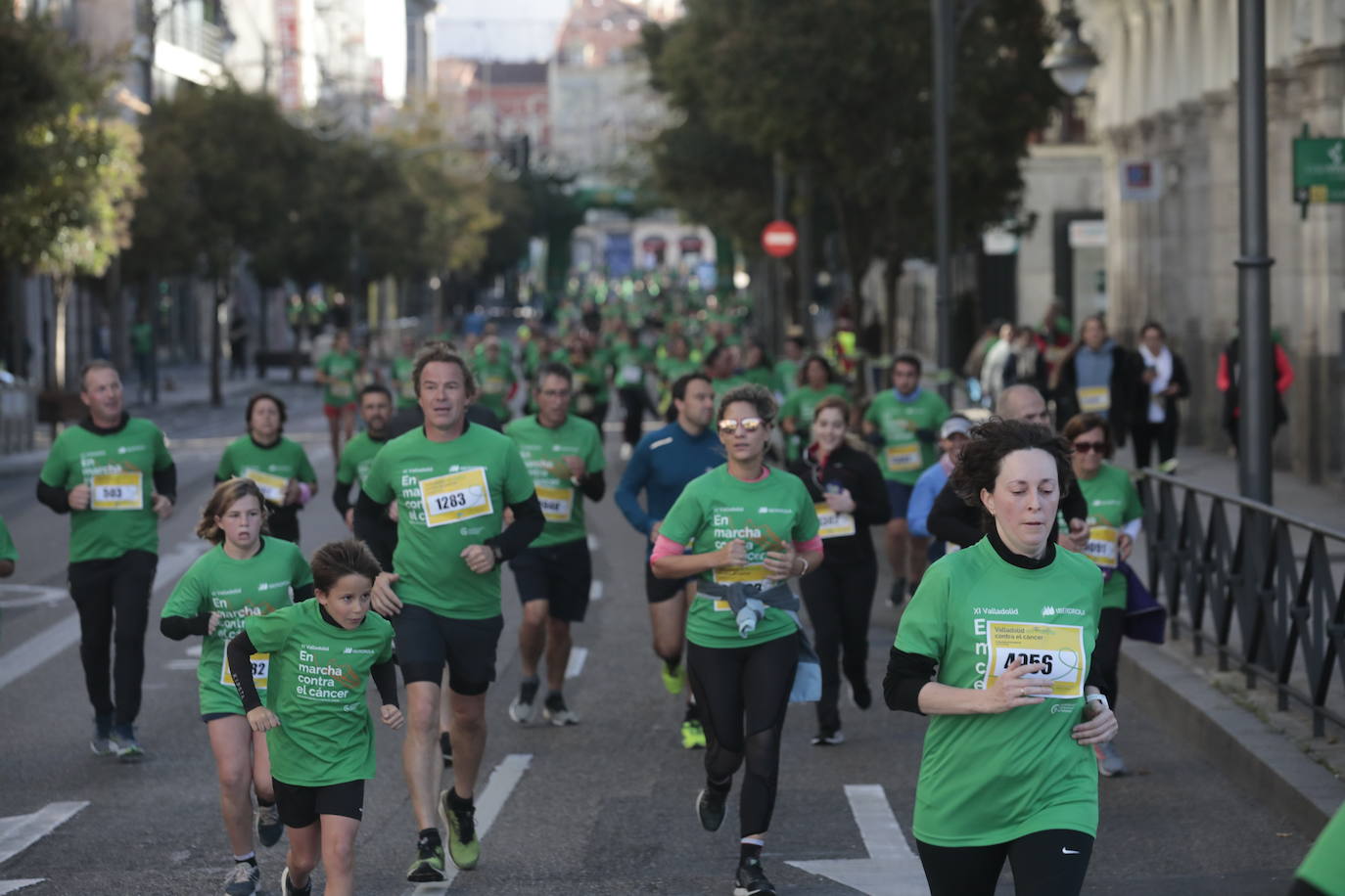 Fotos: La marcha contra el cáncer llena Valladolid de verde