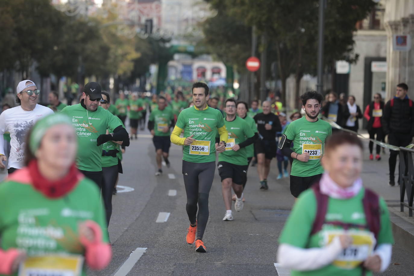 Fotos: La marcha contra el cáncer llena Valladolid de verde