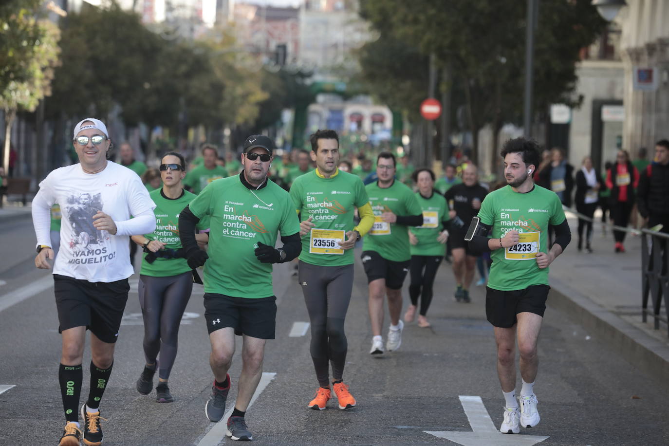 Fotos: La marcha contra el cáncer llena Valladolid de verde