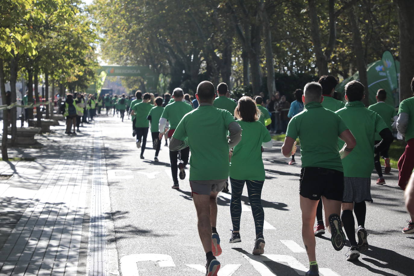 Fotos: La marcha contra el cáncer llena Valladolid de verde