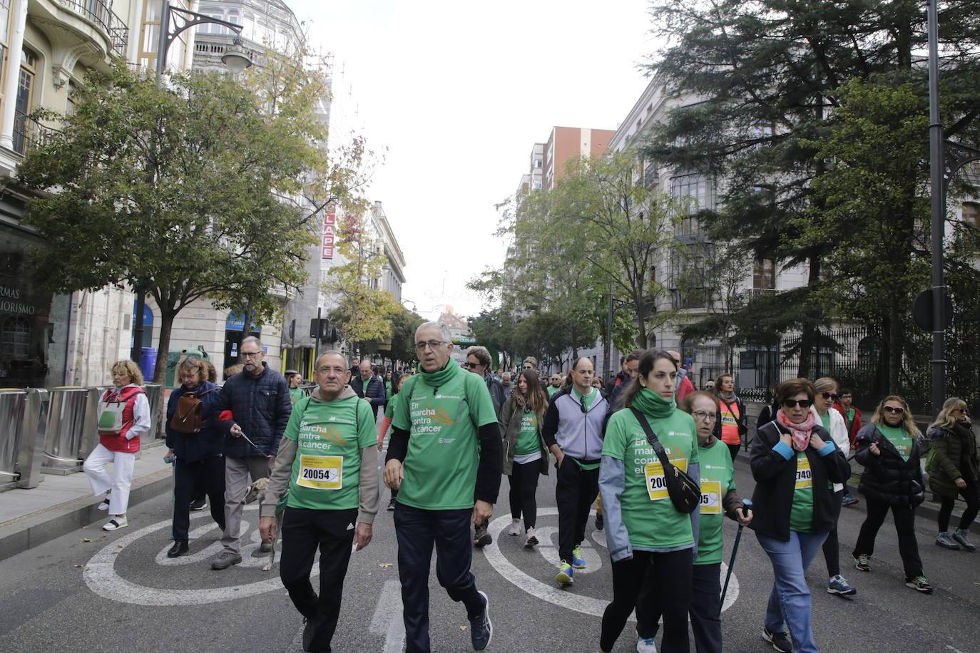 Fotos: La marcha contra el cáncer llena Valladolid de verde