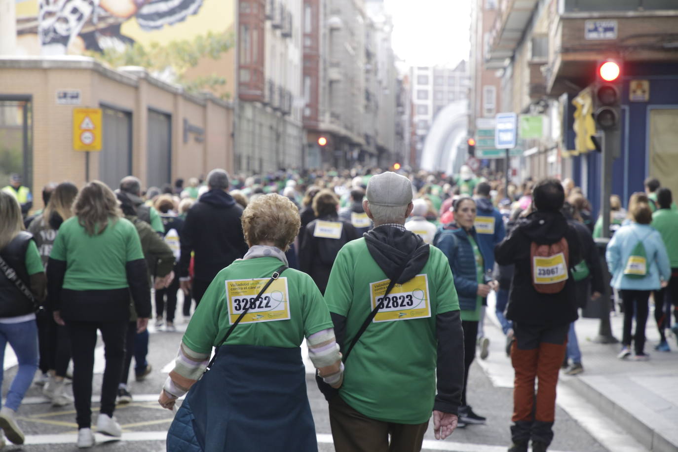 Fotos: La marcha contra el cáncer llena Valladolid de verde