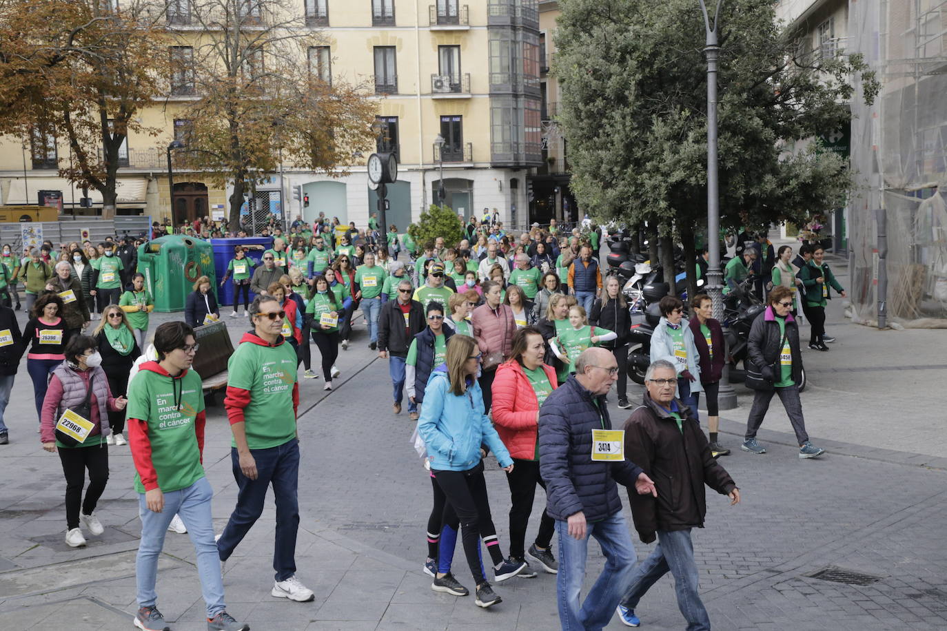 Fotos: La marcha contra el cáncer llena Valladolid de verde