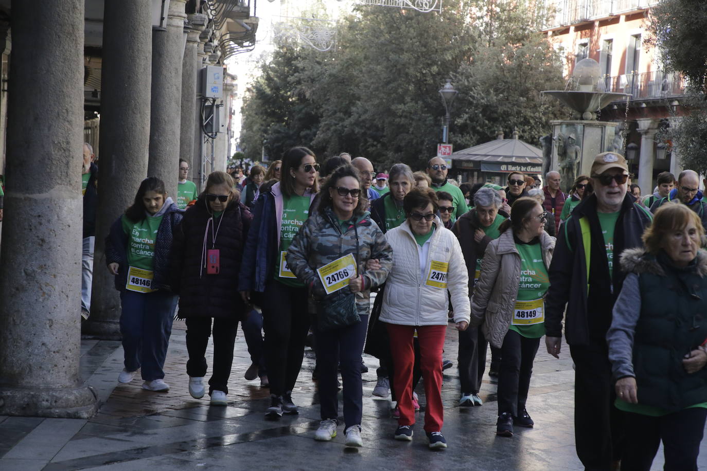 Fotos: La marcha contra el cáncer llena Valladolid de verde