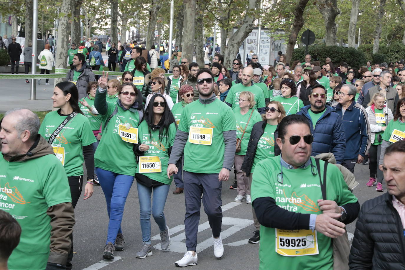 Fotos: La marcha contra el cáncer llena Valladolid de verde