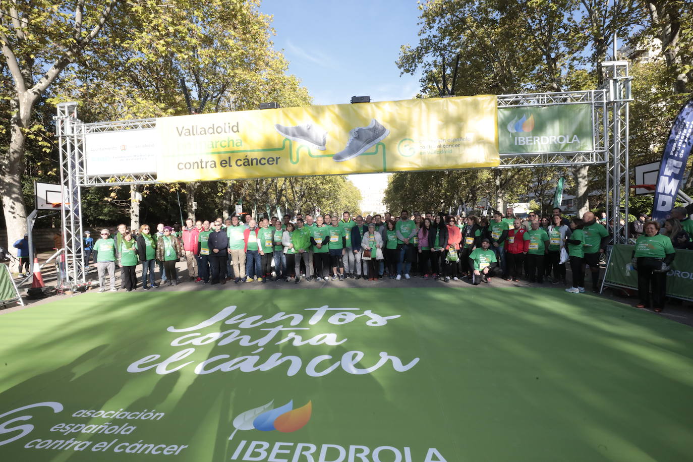 Fotos: La marcha contra el cáncer llena Valladolid de verde