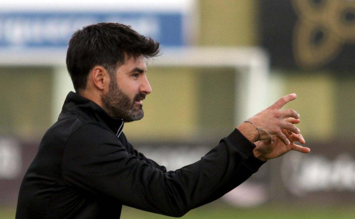 Gonzalo del Valle, durante un partido en La Albuera.