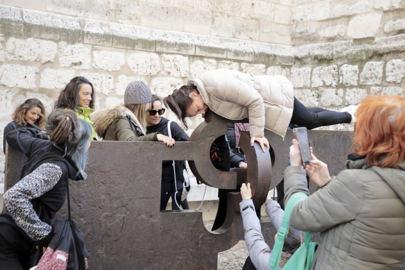 Fotos: Actos en Valladolid con motivo de los 40 años de la escultura de Chillida