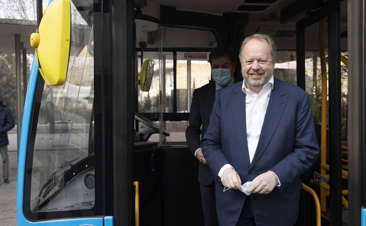 Andy Palmer, entonces CEO de la empresa, el 15 de diciembre de 2021 en Valladolid. 