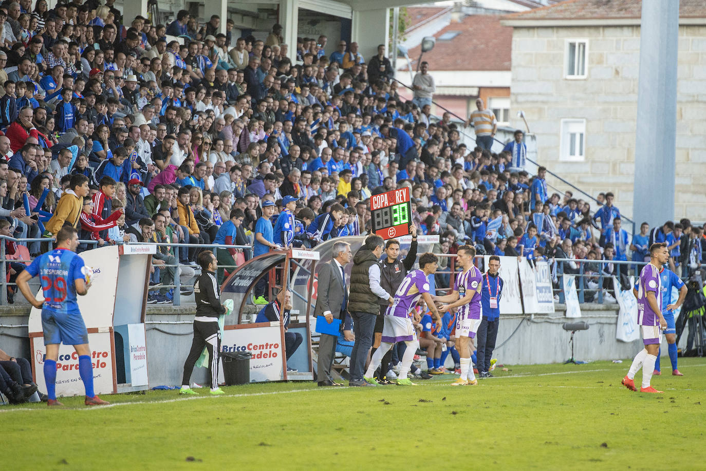 Pacheta, durante uno de los cambios realizados por el Real Valladolid.