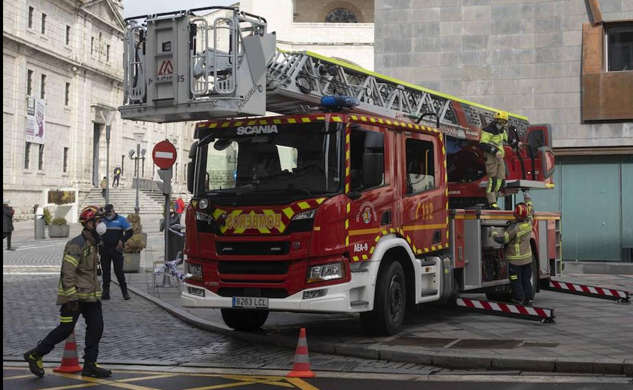 Imagen de archivo de una intervención de los Bomberos. 