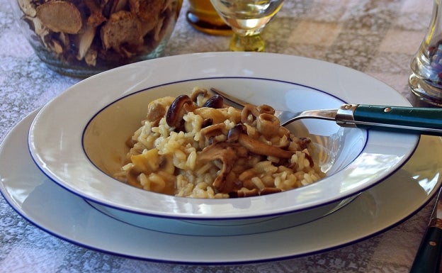 Risotto con setas