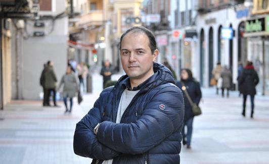 El presidente de la Agrupación Vallisoletana de Comercio, Alejandro García Pellitero. 