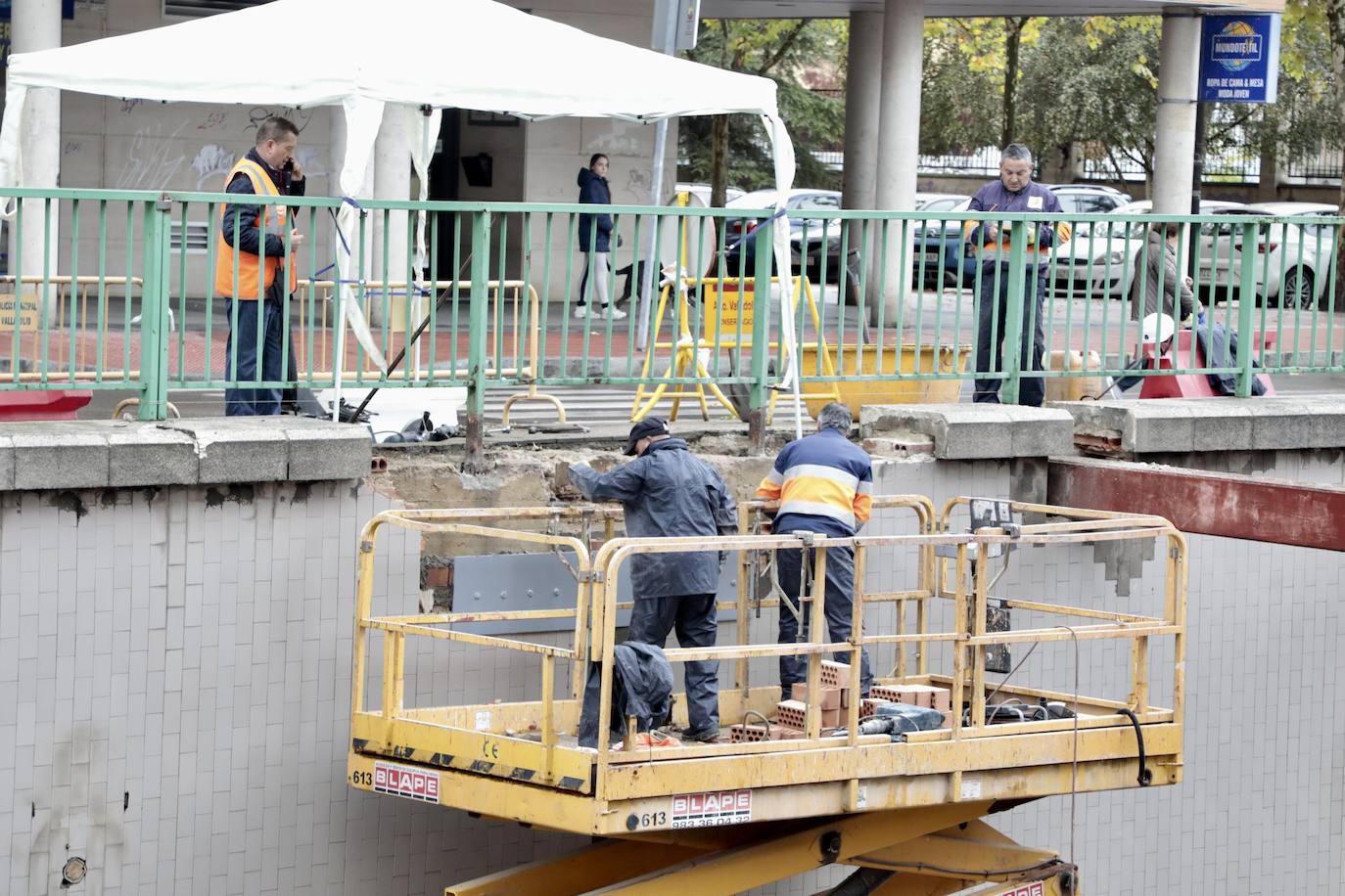 Fotos: Cortes de tráfico en el túnel de la Circular en su acceso por San Isidro por obras