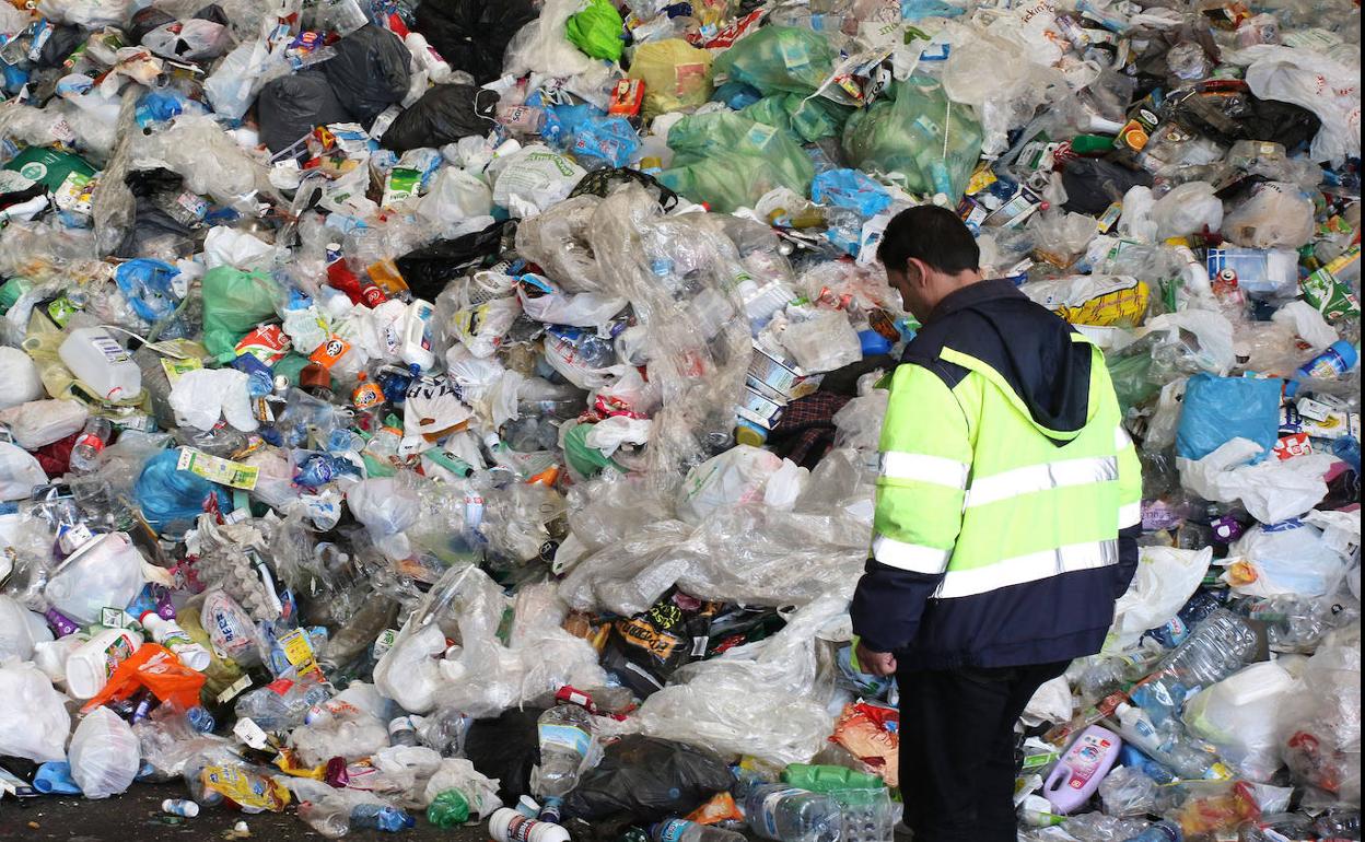 Residuos en la planta de Los Huertos. 