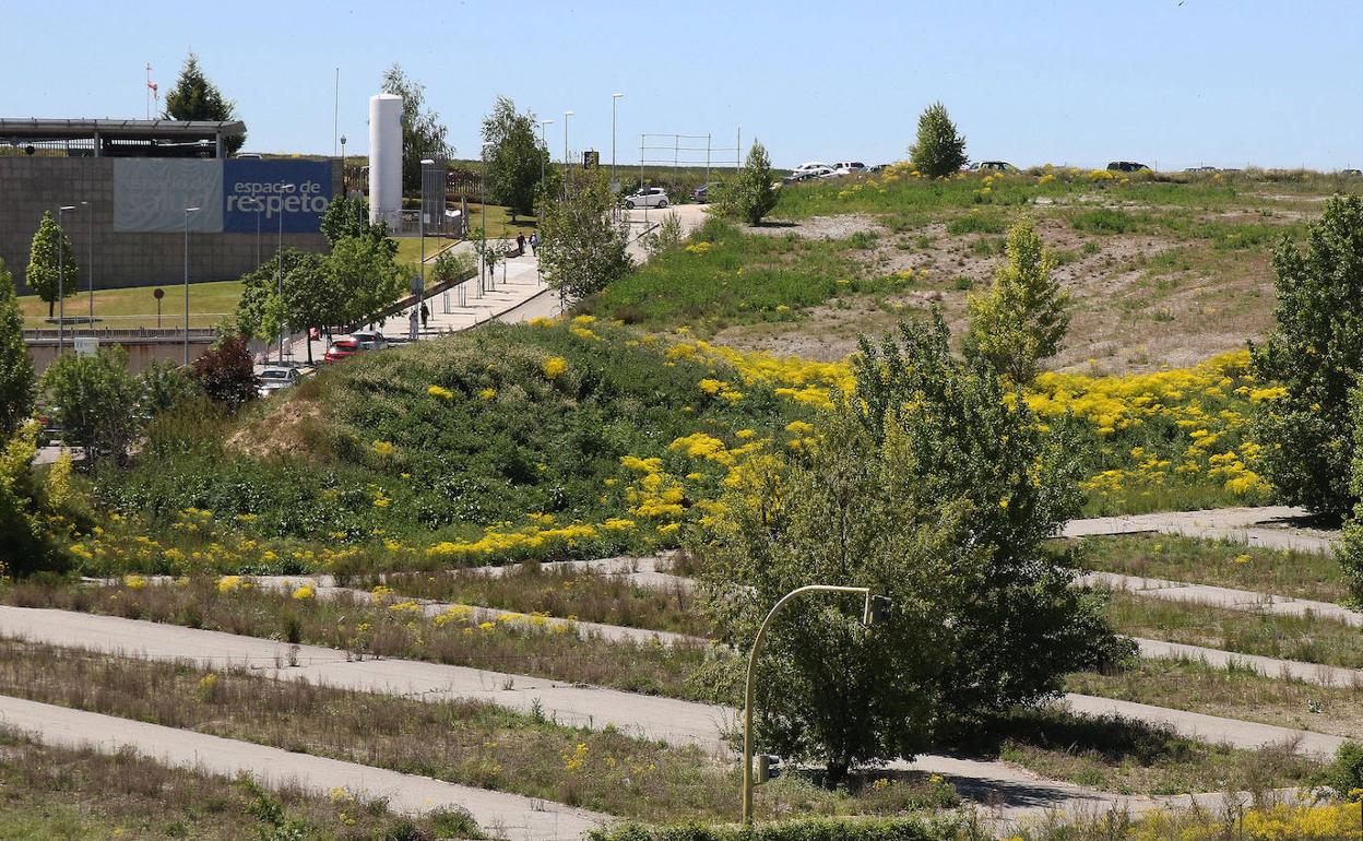 Terrenos donde se prevé la ampliación del Hospital General de Segovia.