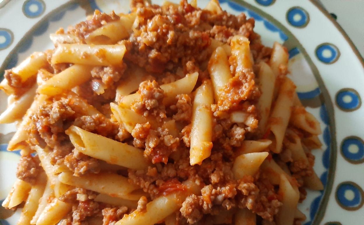 Receta de macarrones a la boloñesa