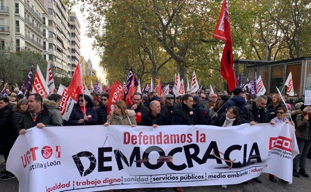 Cabecera de la manifestación.