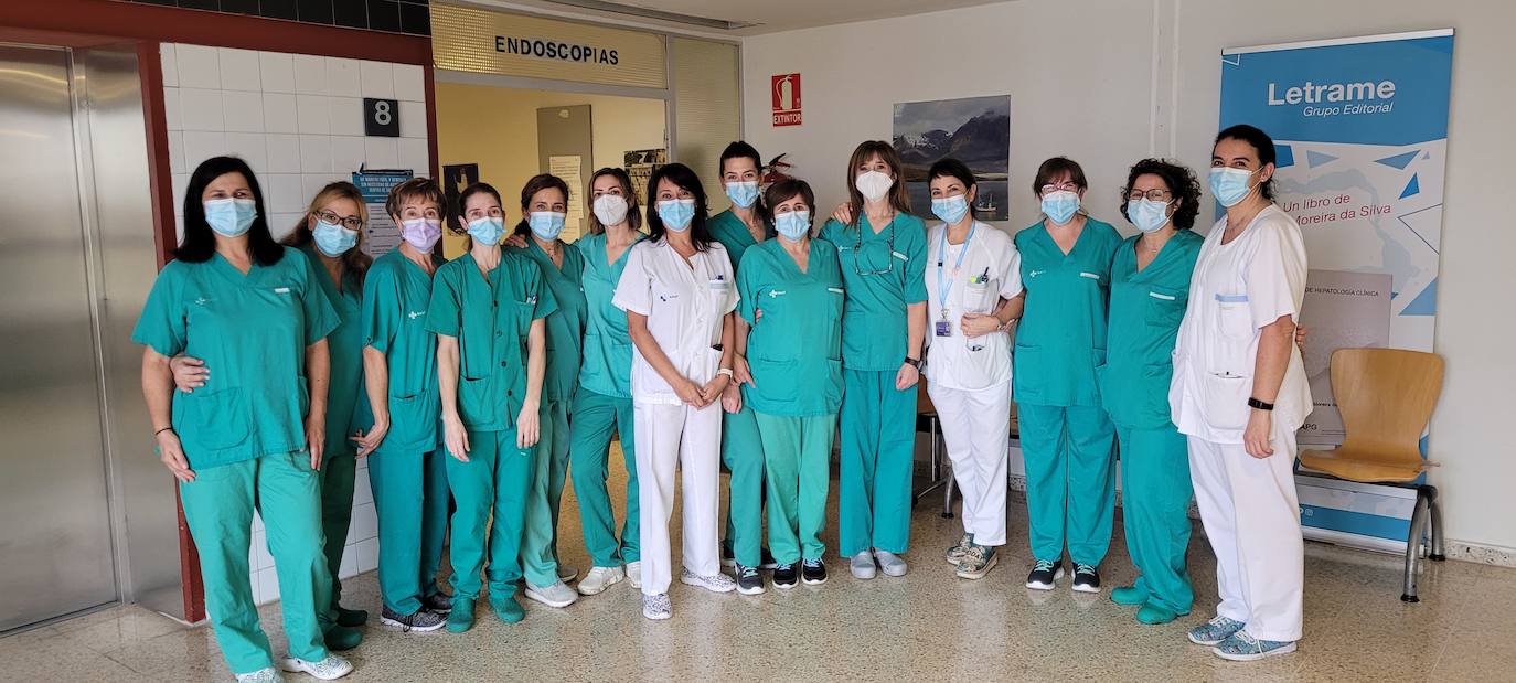 Enfermeras del servicio de Digestivo. 