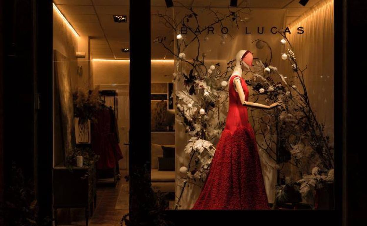 Escaparate Navidad 2021 de Baro Lucas, en Tordesillas.