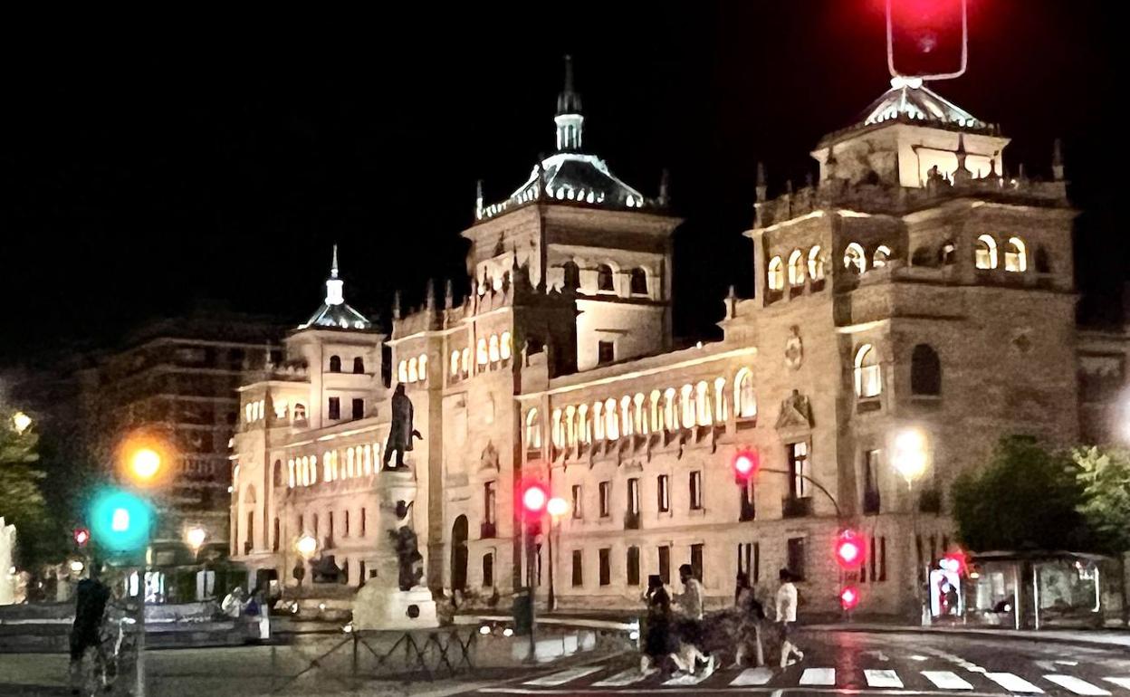 Iluminación de la Academia de Caballería de Valladolid.