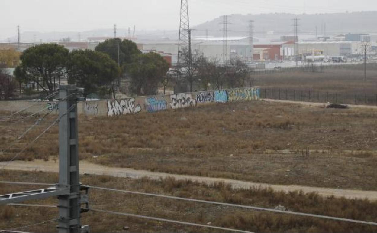 Terreno en el que se ubicará el futuro polígono de Palencia.