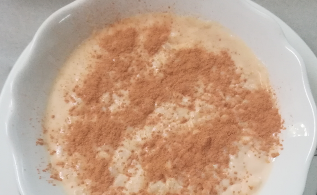 Arroz con leche y canela