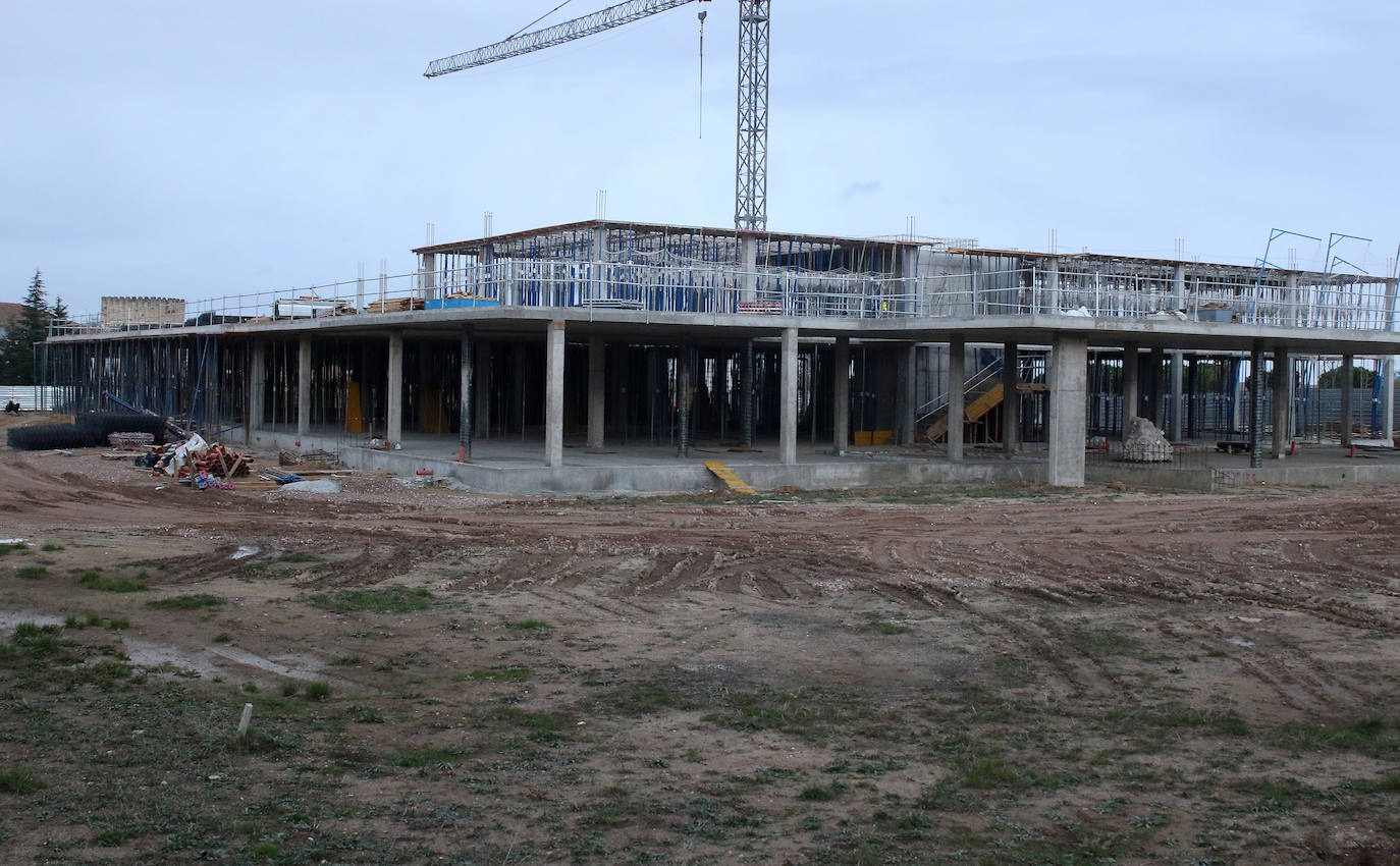 Estado en el que se encuentran las obras del centro de salud de Nueva Segovia.