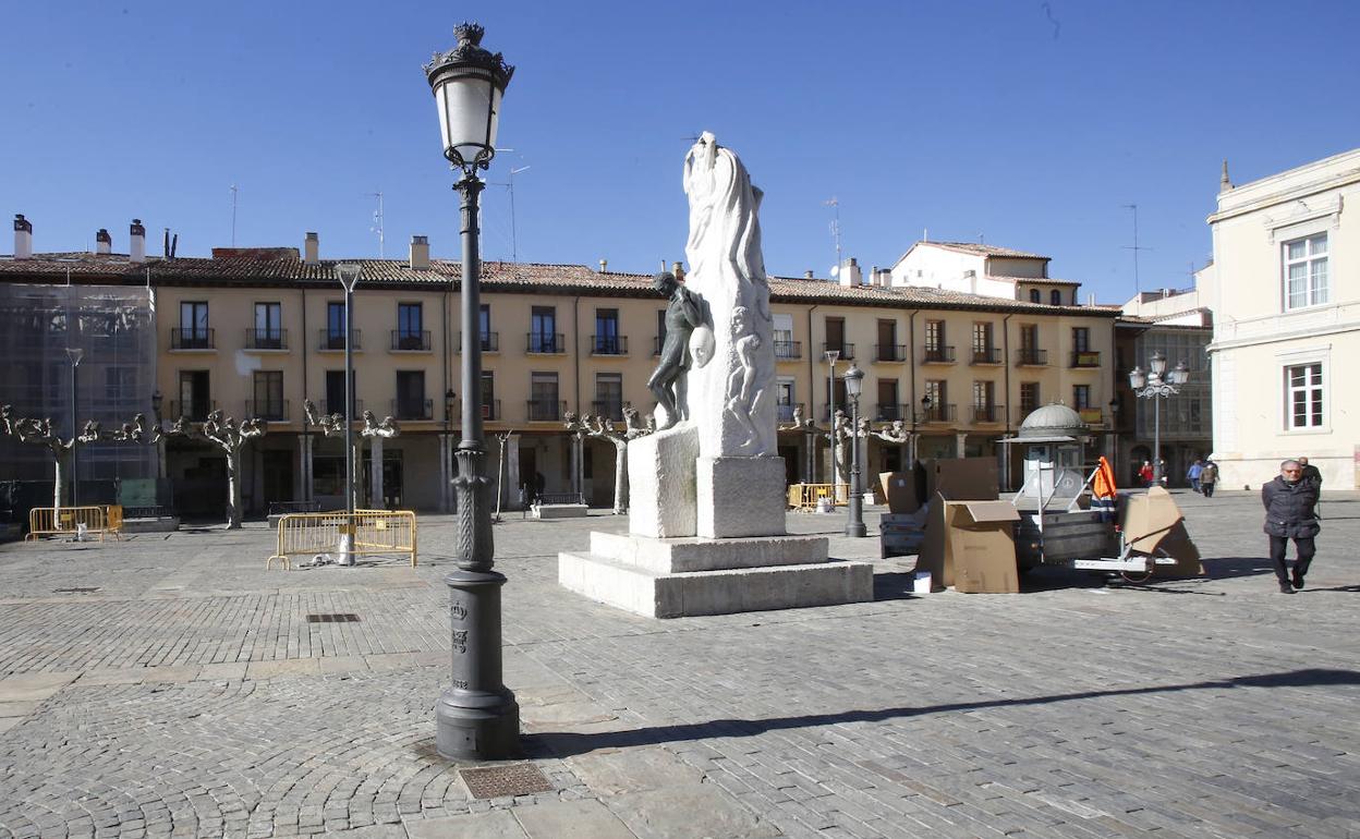 Palencia reformará el pavimento de la Plaza Mayor para garantizar la accesibilidad