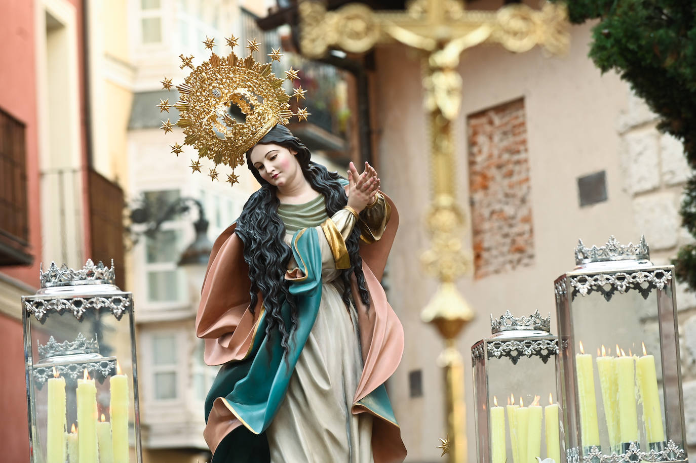 Fotos: Traslado de la figura de la Inmaculada Concepción en Valladolid