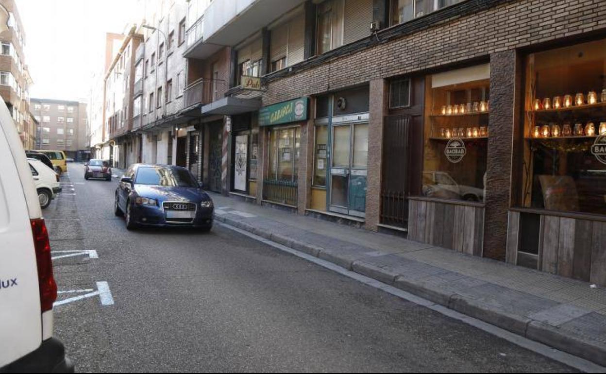 Calle Rizarzuela de Palencia, donde se produjeron los hechos.