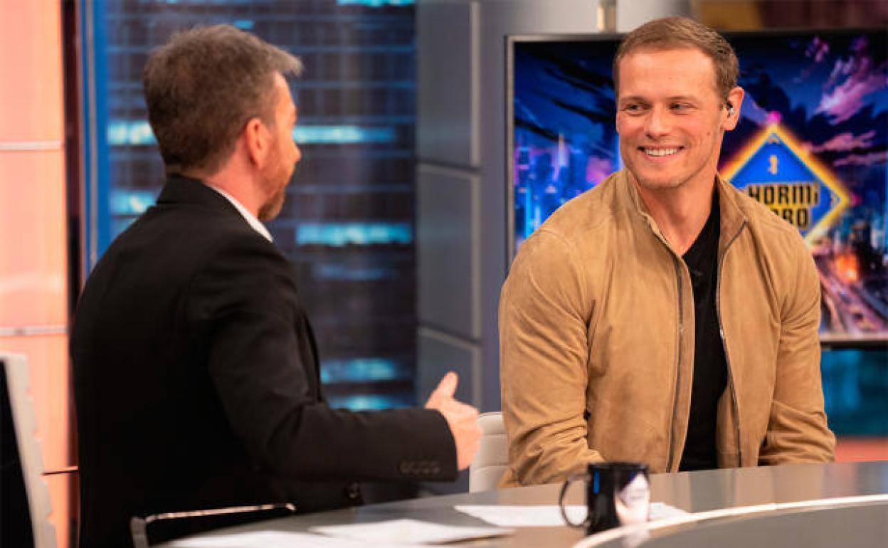Sam Heughan en su visita a 'El Hormiguero'. 