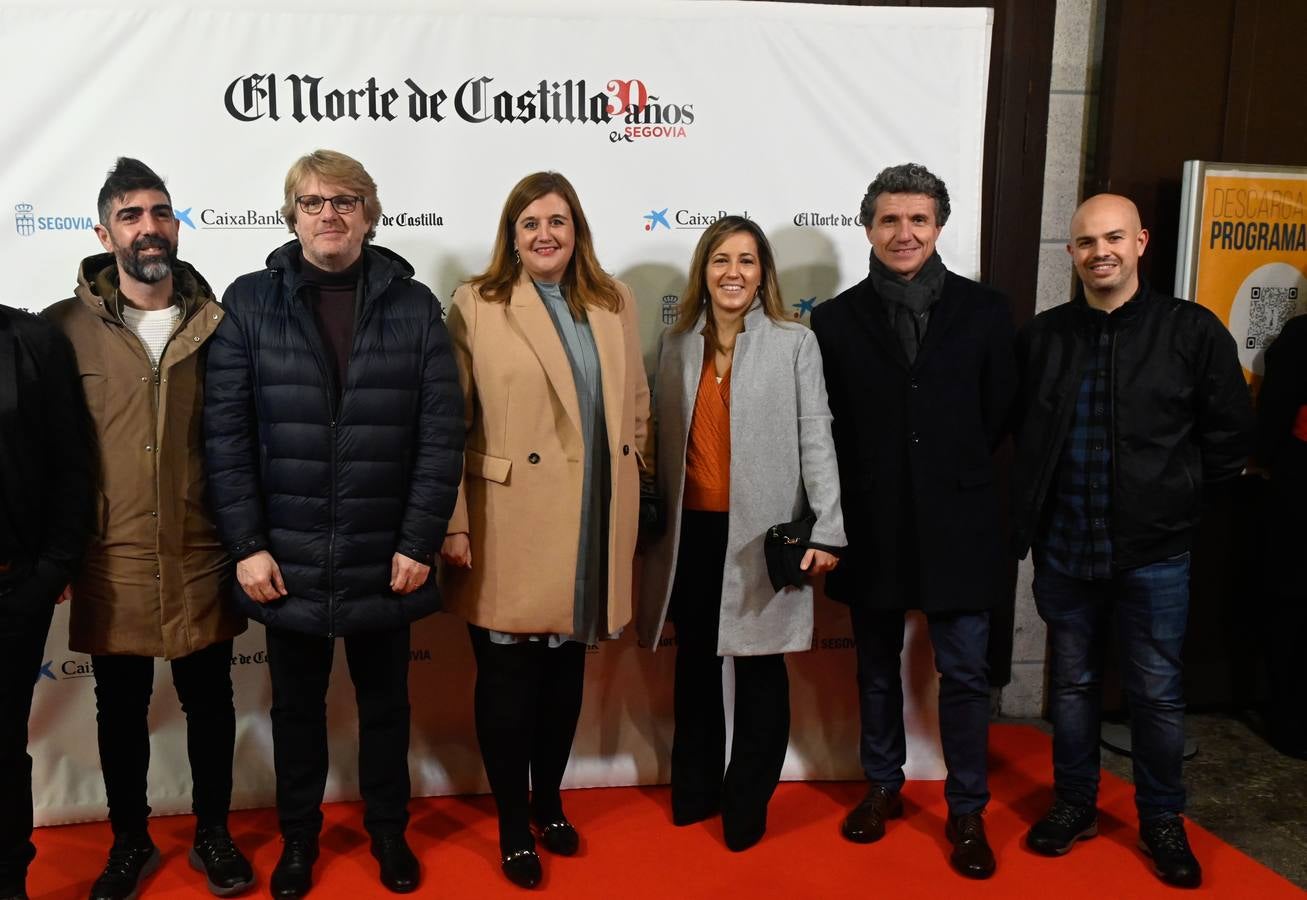 Guillermo San Juan, Jesús García, Clara Martín, Ana Peñalosa, Andrés Torquemada y Ángel Galindo, de la Corporación Municipal d ela capital.