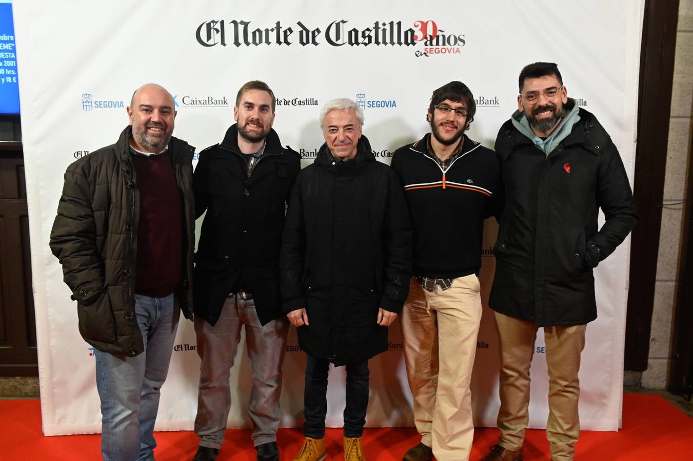 David Matarranz, Sergio Martín, Antonio Tanarro, Luis Javier González y Sergio Perela. 