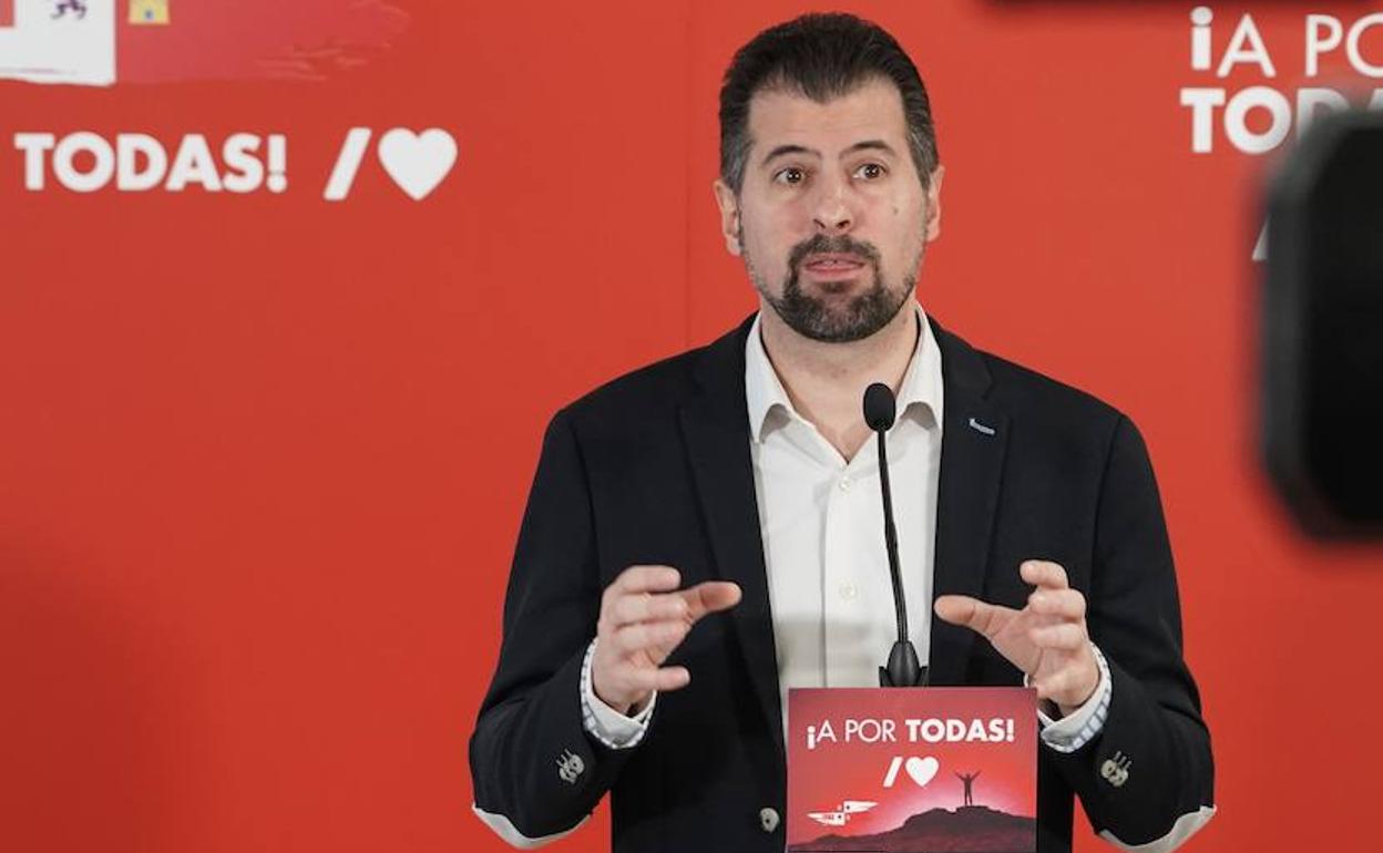 Luis Tudanca, este miércoles, en Valladolid