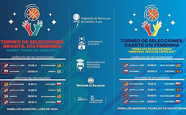 Cartel de los torneos navideños. 