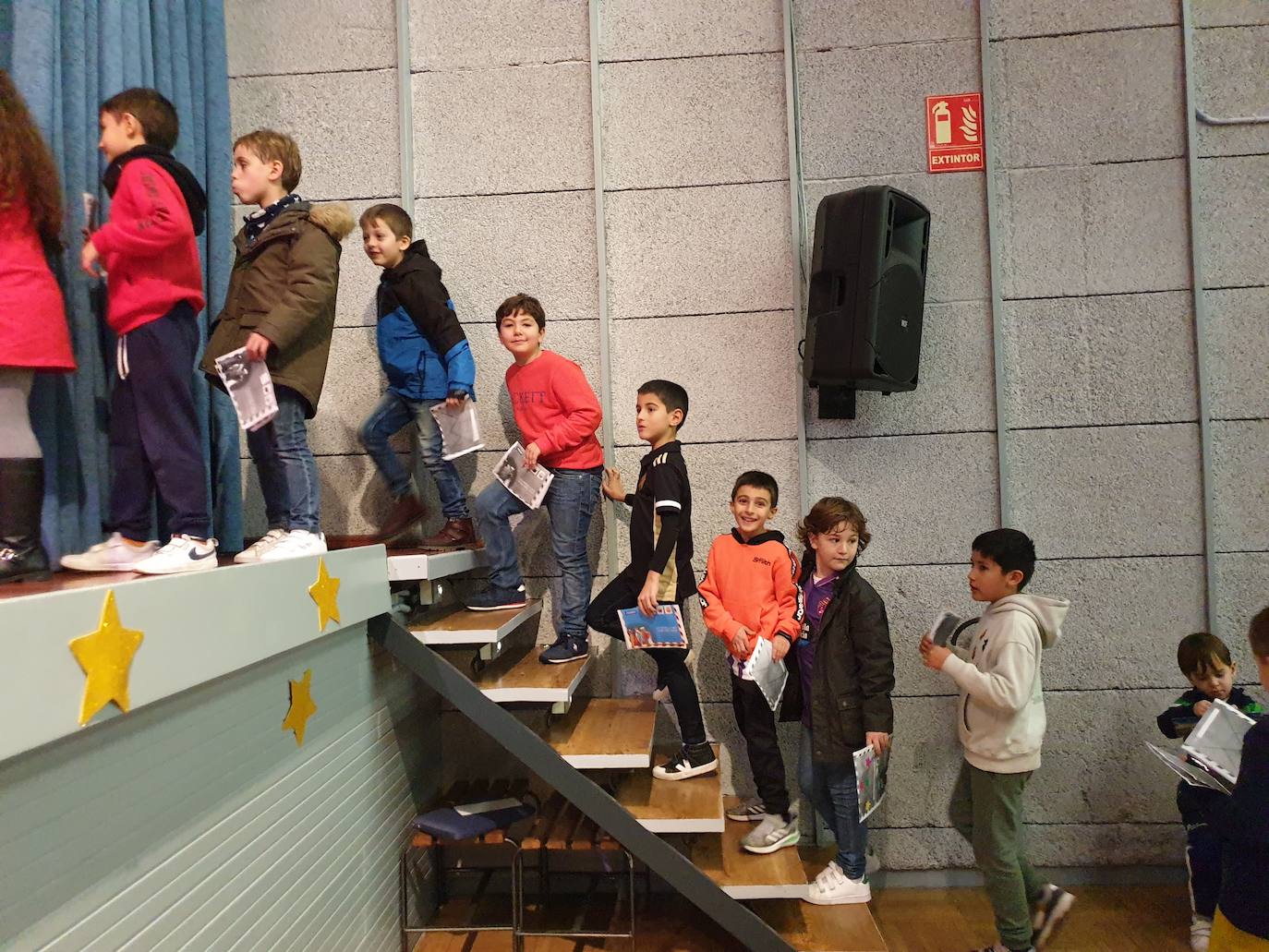 Sus Majestades de Oriente visitaron el jueves el colegio Teresianas 