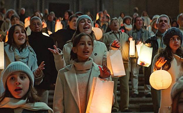 Imagen del vídeo coral participativo de Fundación 'la Caixa'. 